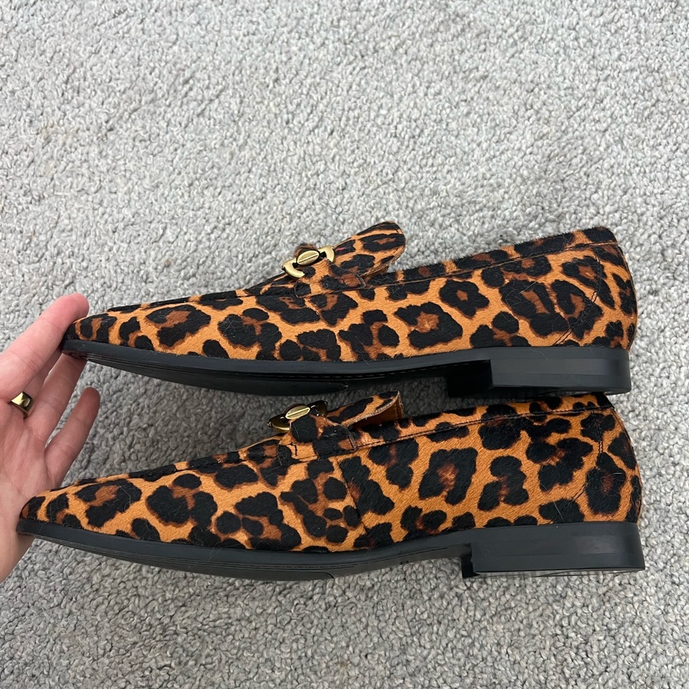 Men’s Aldo Ponyhair Cheetah Print Loafers - Picture 3 of 7